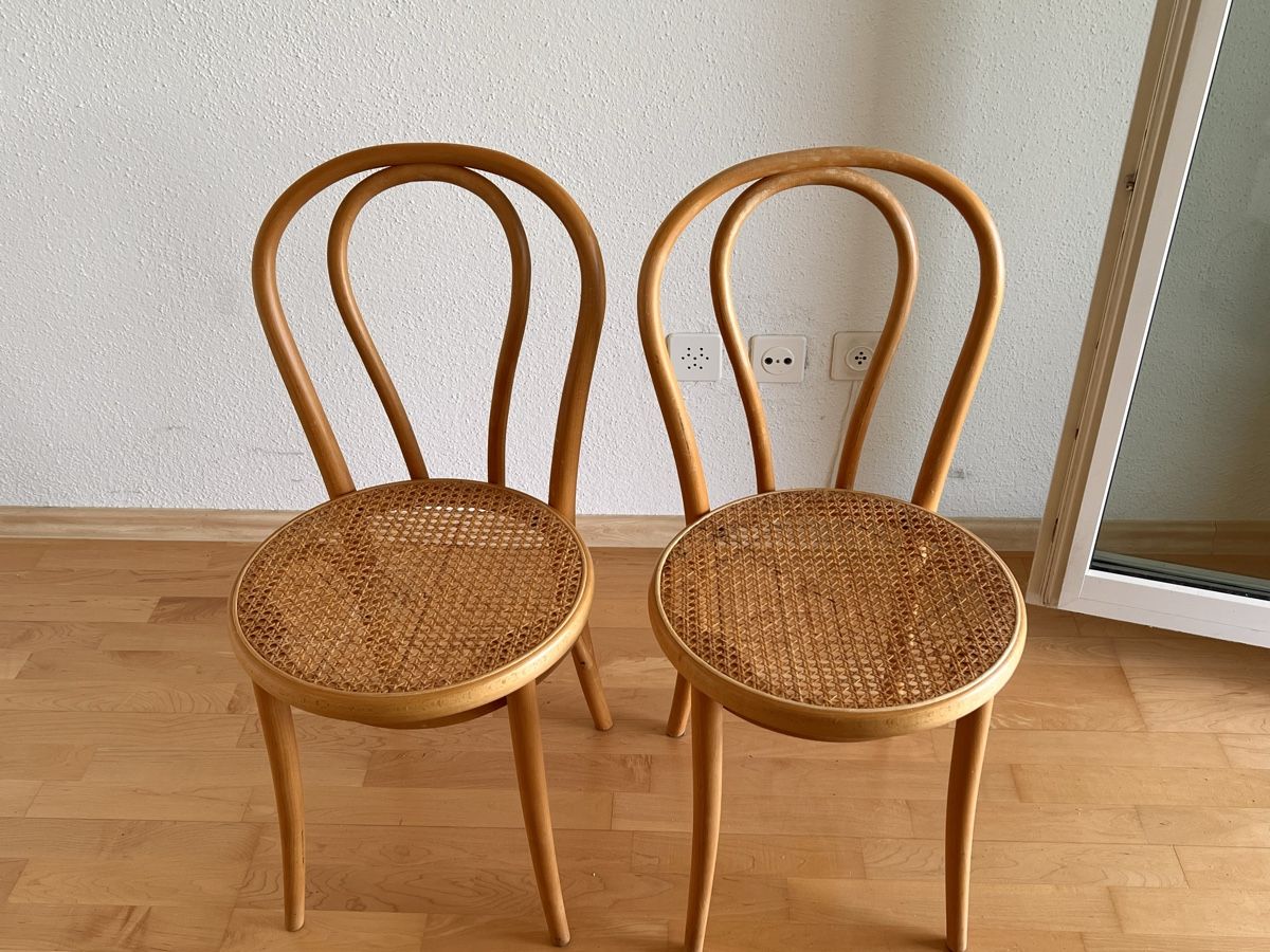 Sedie: 2er Set Holzstühle mit Geflecht (100) – Usato da Glattfelden venduto da maa_qcj8