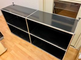 USM Regal 2 x 2 schwarz, offen