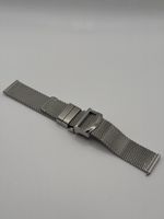 Uhrenarmband 20mm Milanaise Edelstahl silberfarben neuwertig