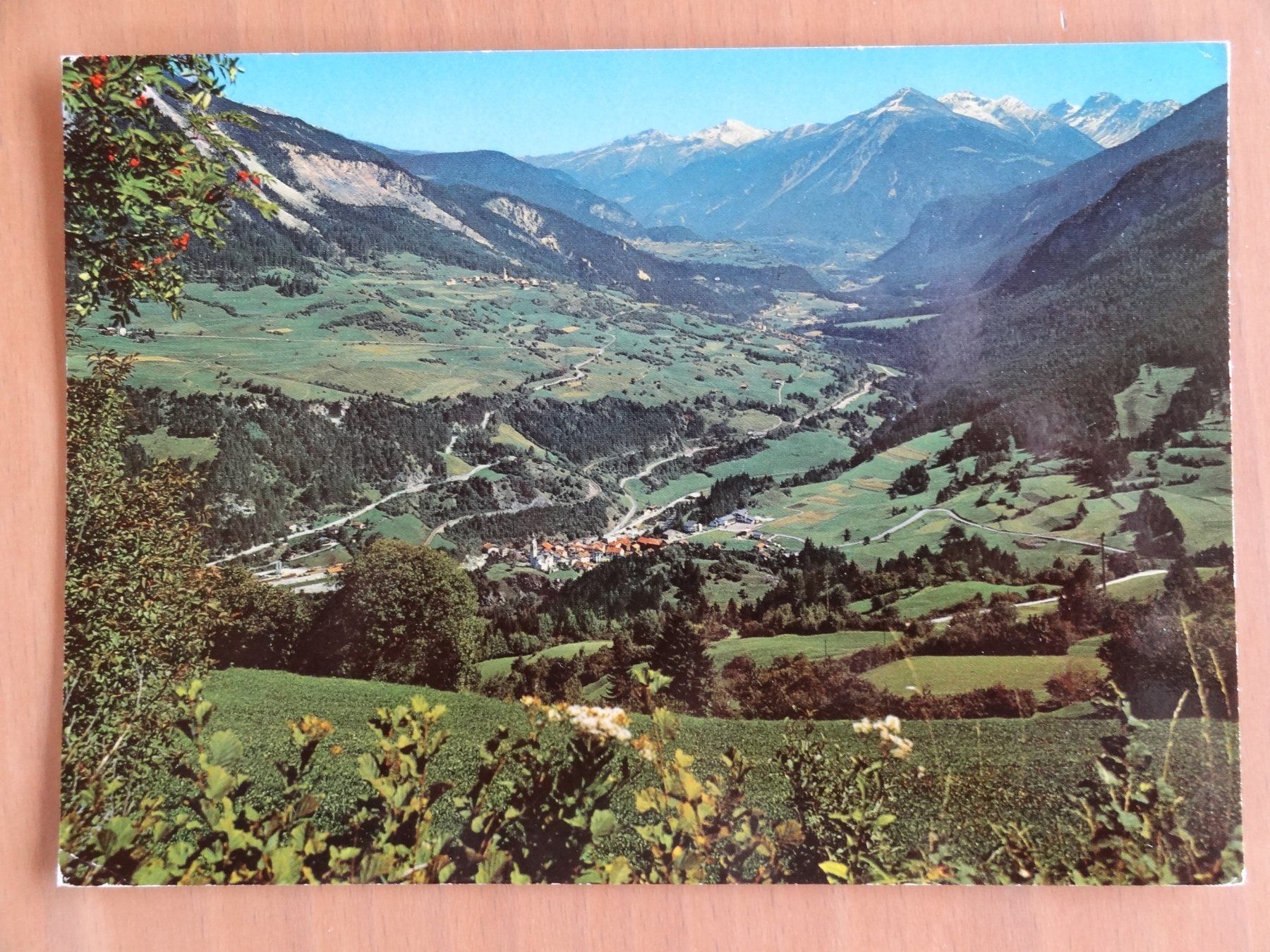 Ansichtskarten: Blick auf Tiefencastel - Albulatal - Grisons – Gebraucht aus St Léonard von Riglin