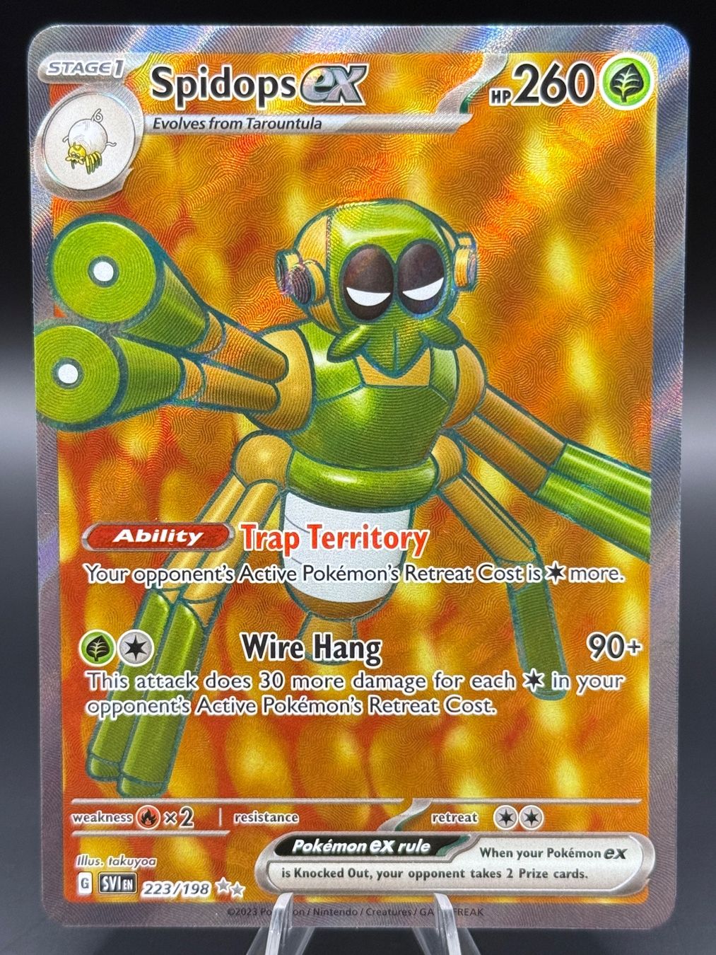 Pokémon Carte collezionabili: Spidops ex 223/198 EN Scarlet & Violet Base Set – Nuovo (secondo la descrizione) da Langenthal venduto da TheCrib