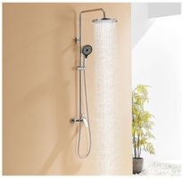 Auralum Duschsystem Regendusche 26 cm Chrom – Neu