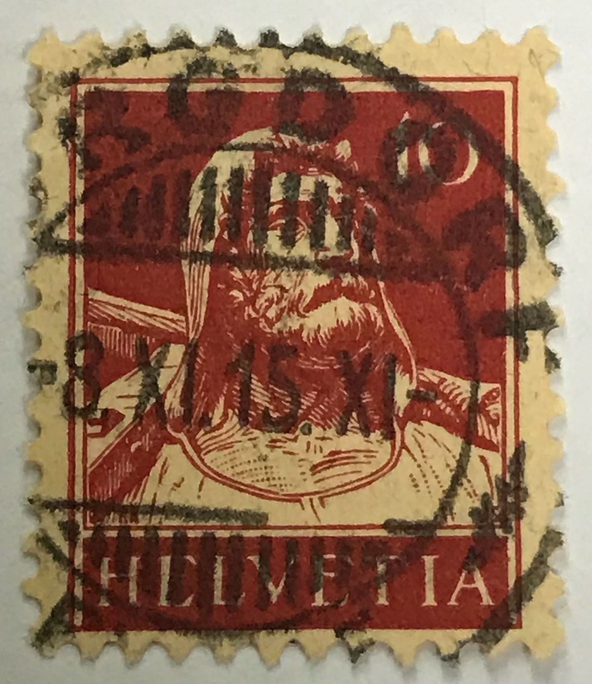 Alle Briefmarken: Tellbrustbild  mit Vollstempel – Gebraucht aus Aarau von Billa007