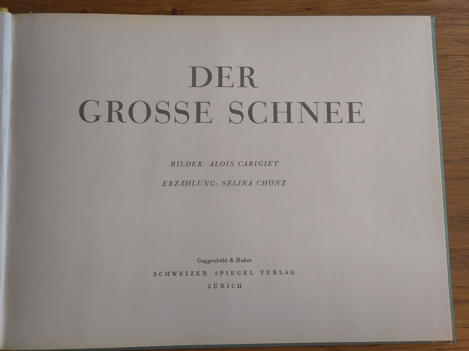 Libri: Der grosse Schnee, 3. Auflage  – Usato da Basel venduto da Morgenmuffel 1