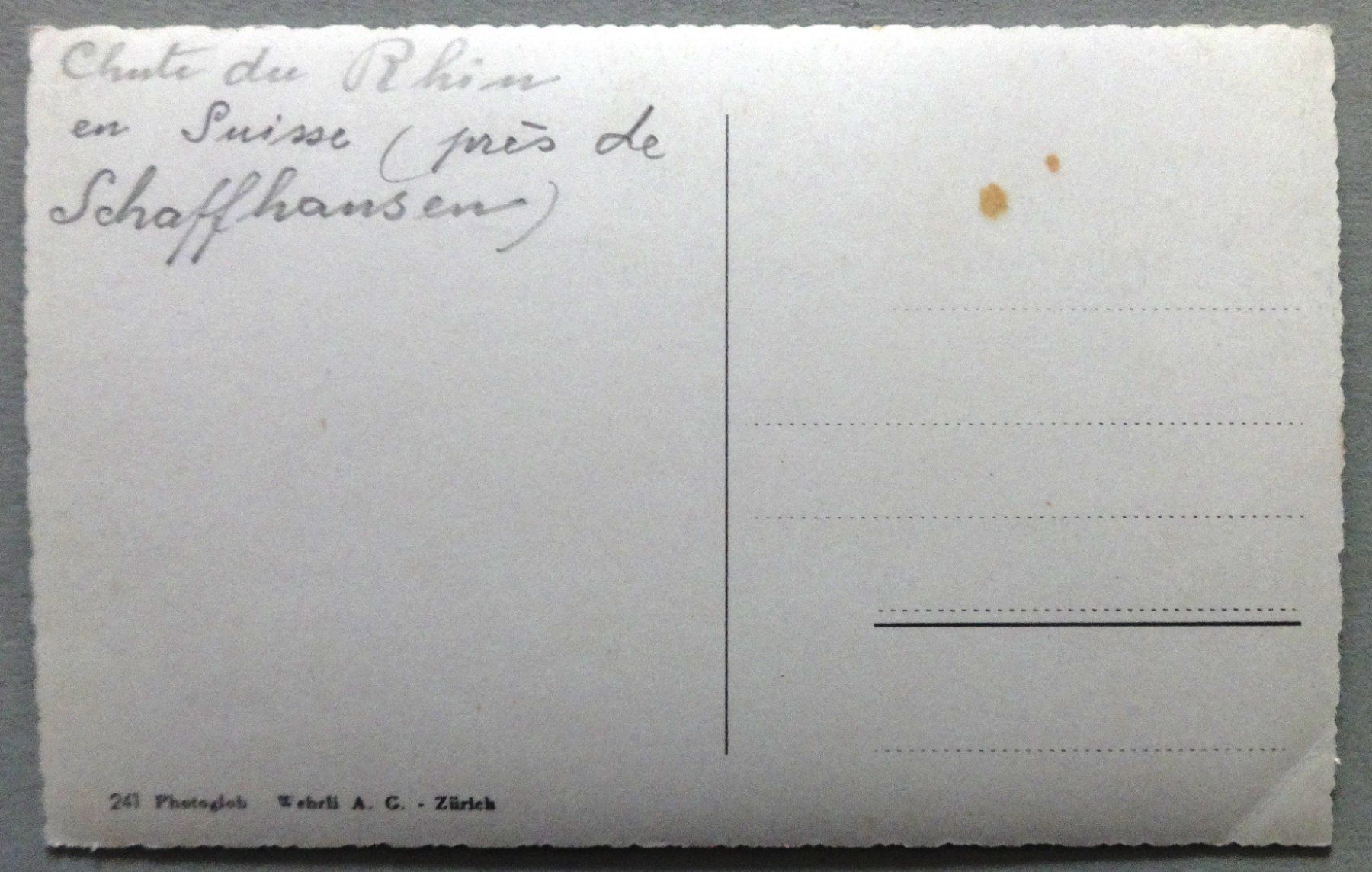 Cartoline postali: Rheinfall – Difettoso da Fétigny venduto da Billy2miny 1