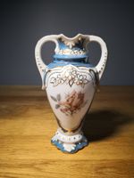 Antike Blumenvase mit Rosenmuster - Dekoratives Vintage S...