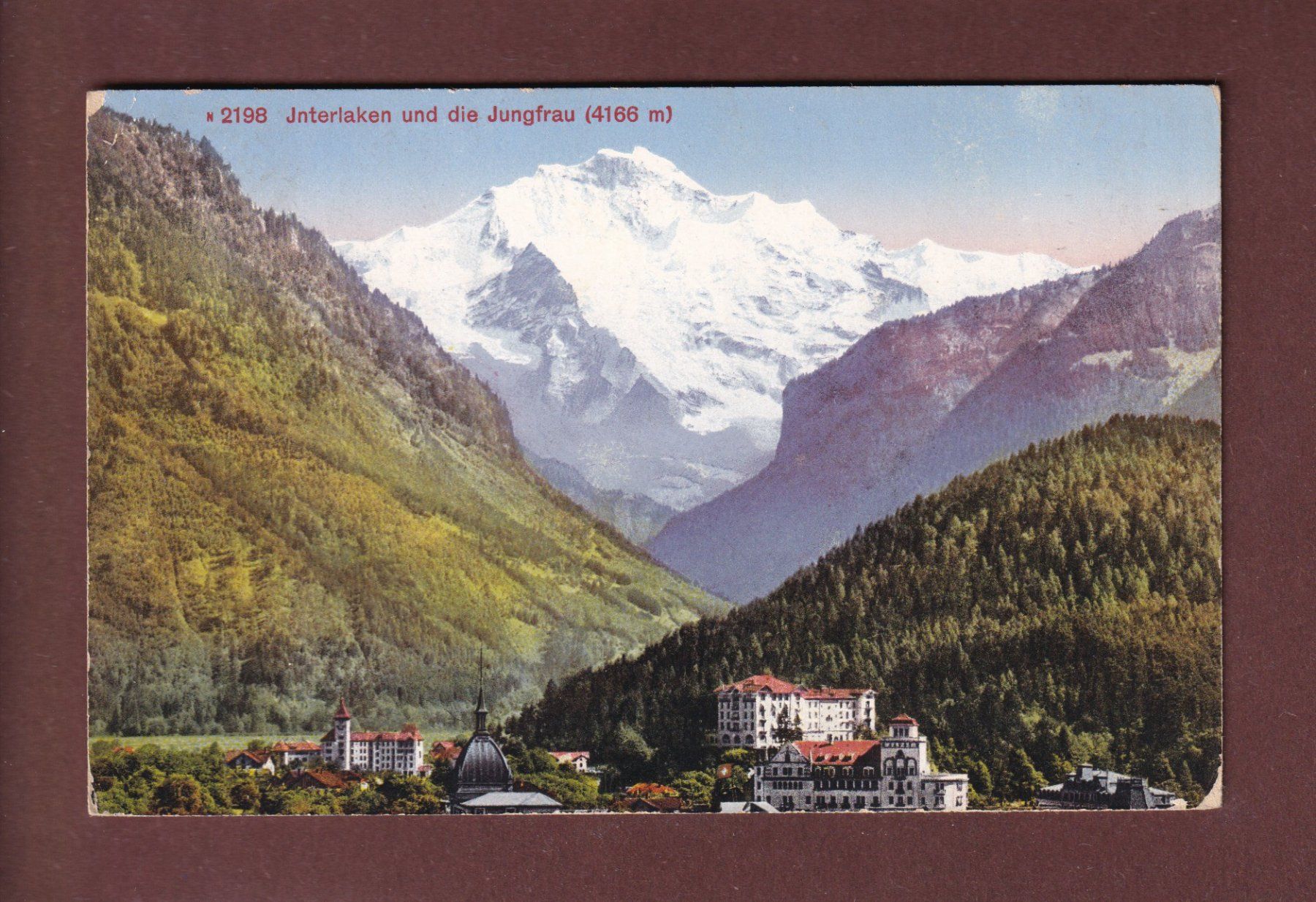 Ansichtskarten: INTERLAKEN - Jungfrau - 1913 – Gebraucht aus Pully von nicecards-shop