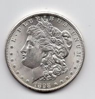 (748) USA, 1 Dollar 1898 O, Prooflike, stgl +