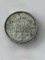 5 Franken Gedenkmünze 1948  Silber