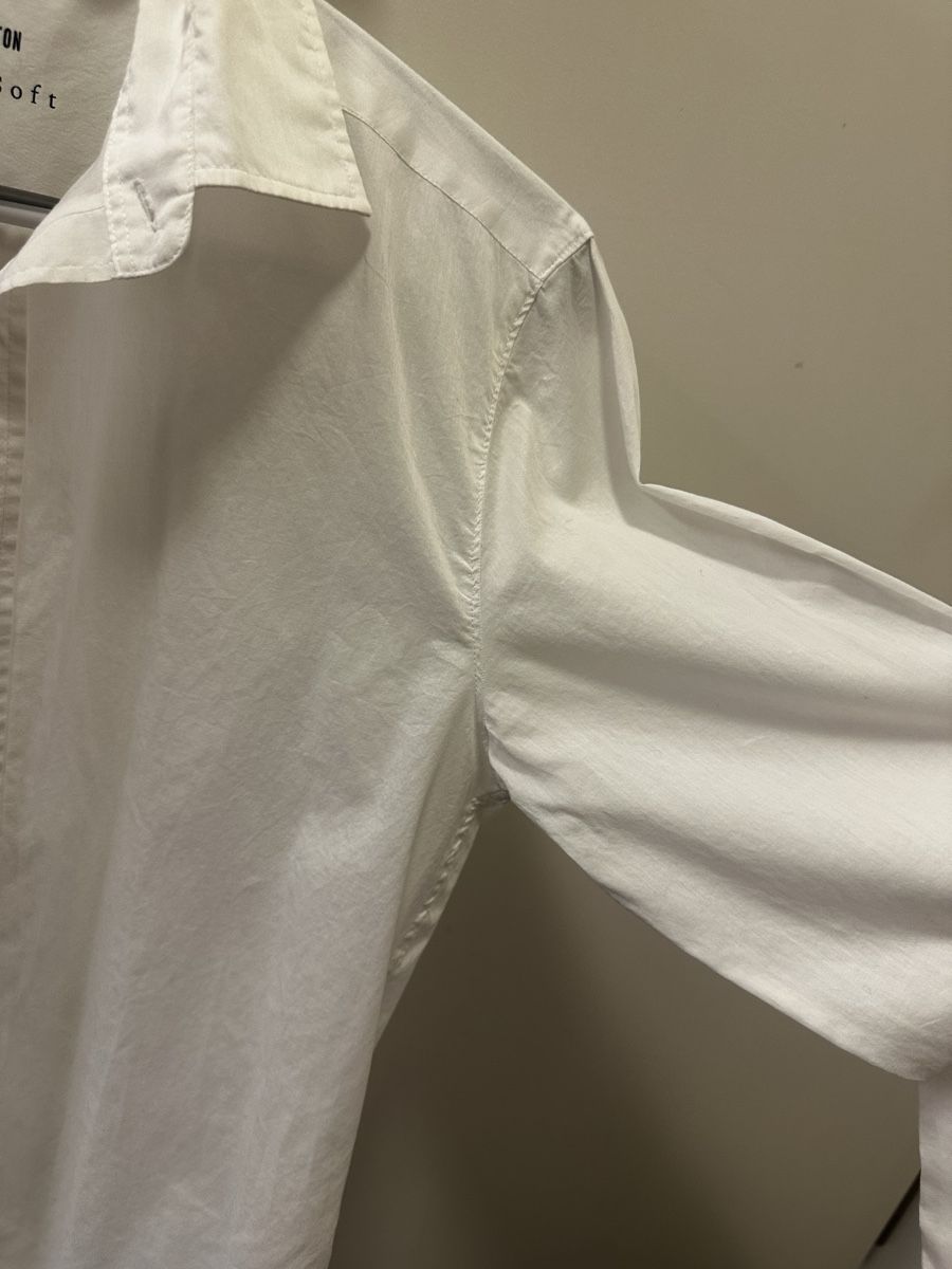 Camicie: Café Coton chemise light and soft blanc  – Usato da Carouge GE venduto da cytoplan 4