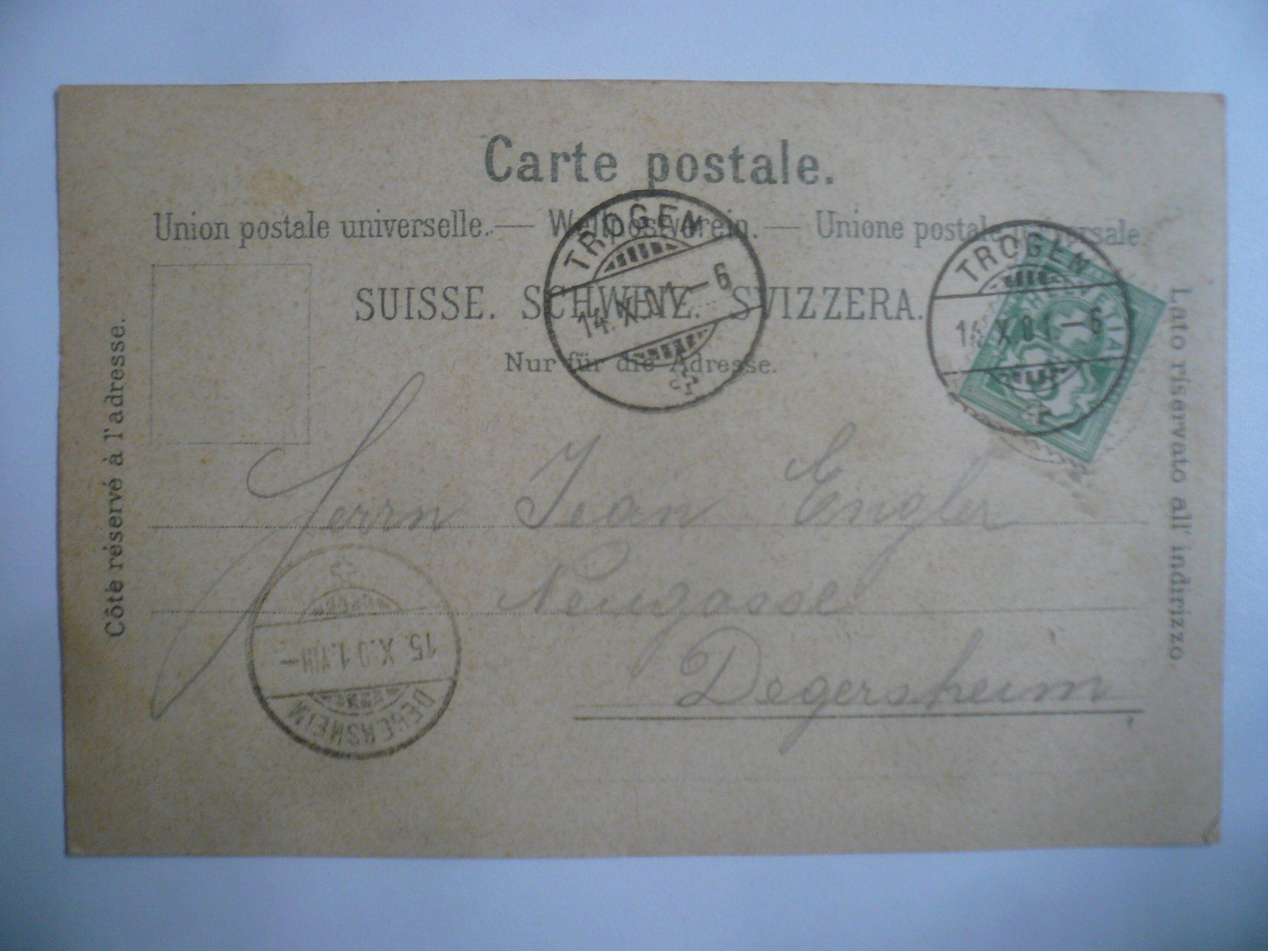 Cartoline postali: NachtLithoAK SPEICHER – Usato da Oberhofen am Thunersee venduto da luuping99 1