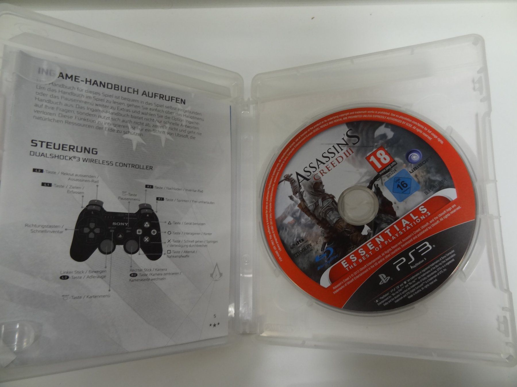 Sony Spiele: Assassin's Creed III PS3 Essentials – Gebraucht aus luzern von musicandart 2