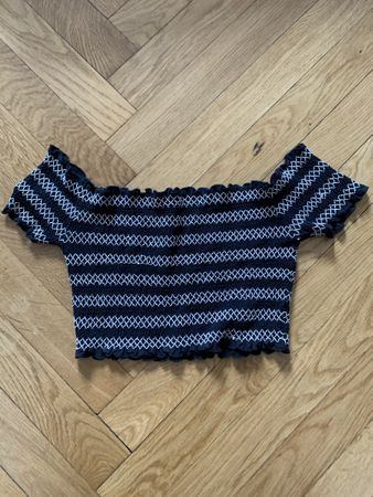 Crop top noir et blanc
