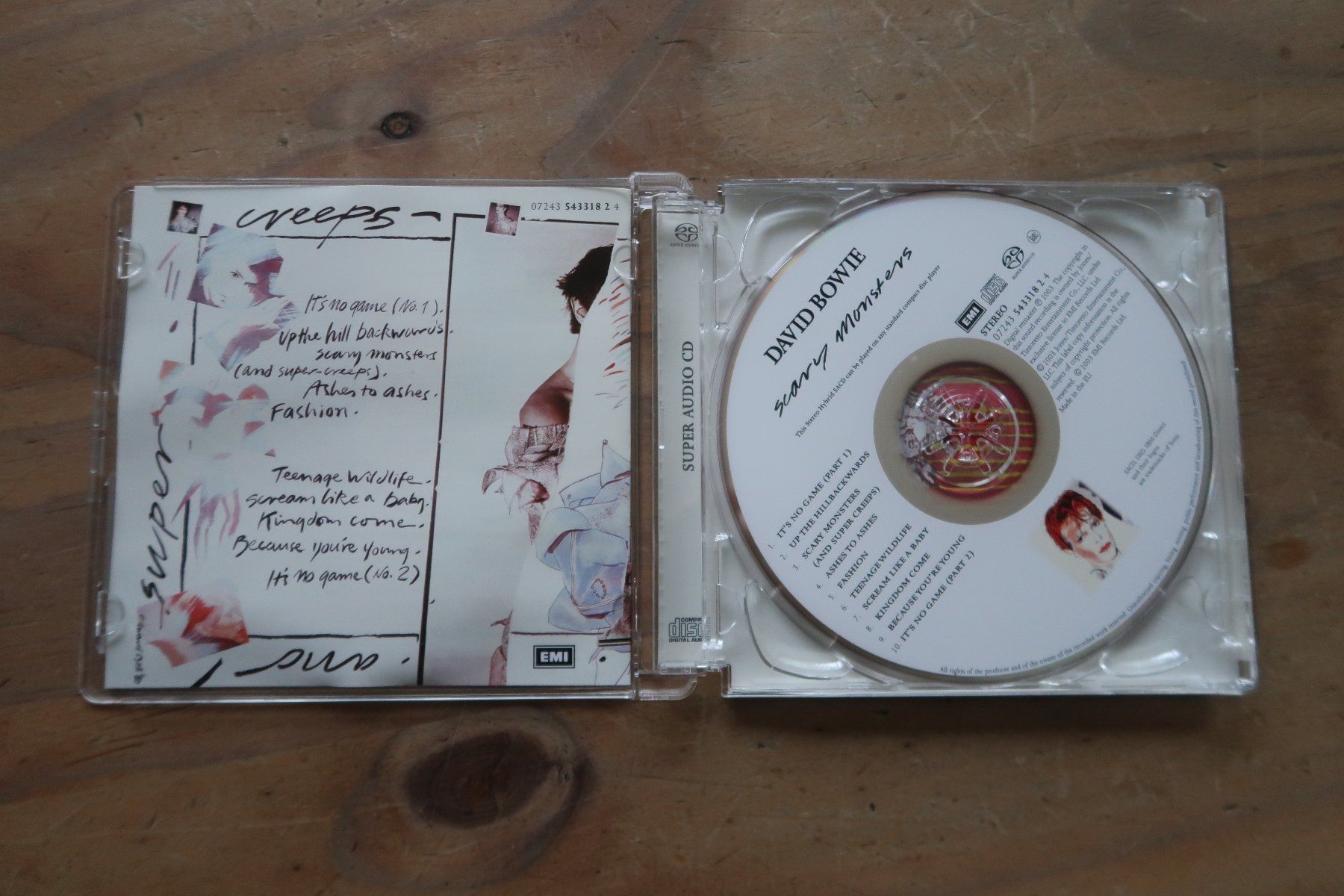 CD: DAVID BOWIE - SCARY MONSTERS - SACD – Usato da Basel venduto da Patiscat 4