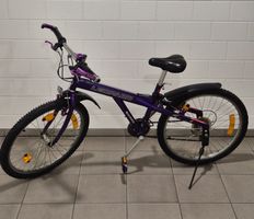 Velo Leopard violett Shimano Schaltung 24 Zoll