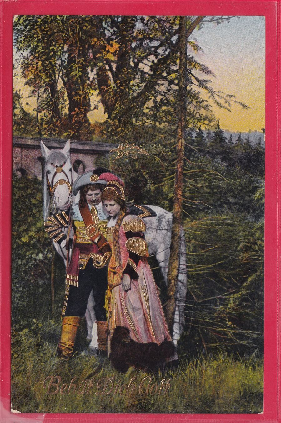 Cartoline postali: BEHÜT DICH GOTT, 29.6.1915 – Usato da Oberrieden venduto da Gebirgsstelze