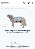 Dog Cooling Vest New (10kg dog)