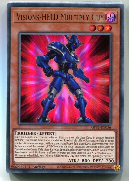 Yu-Gi-Oh! Einzelkarte Visions-HELD Vyon – Ultra Rare – 1. Auflage – Deutsch – Inkl. LMS Trading Fieldcenter-Karte