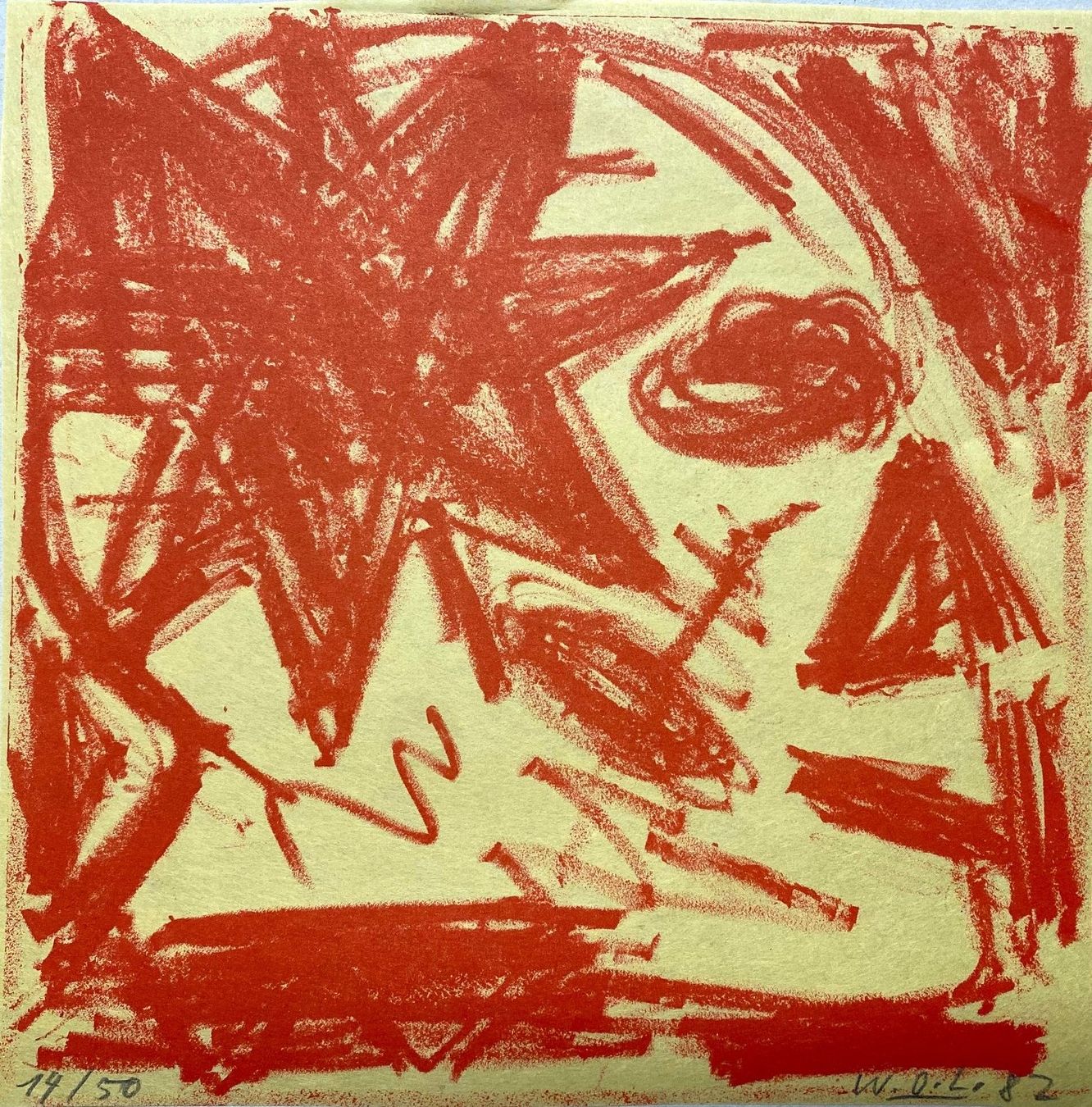 Grafiken & Lithographien: Werner Otto Leuenberger, Blatt Triennale Grenchen 1982 – Gebraucht aus grenchen von Belarte