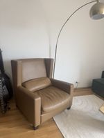 Ledersessel beige