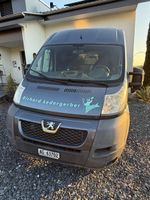 Peugeot Boxer Lieferwagen mit Werkstatteinbau grau