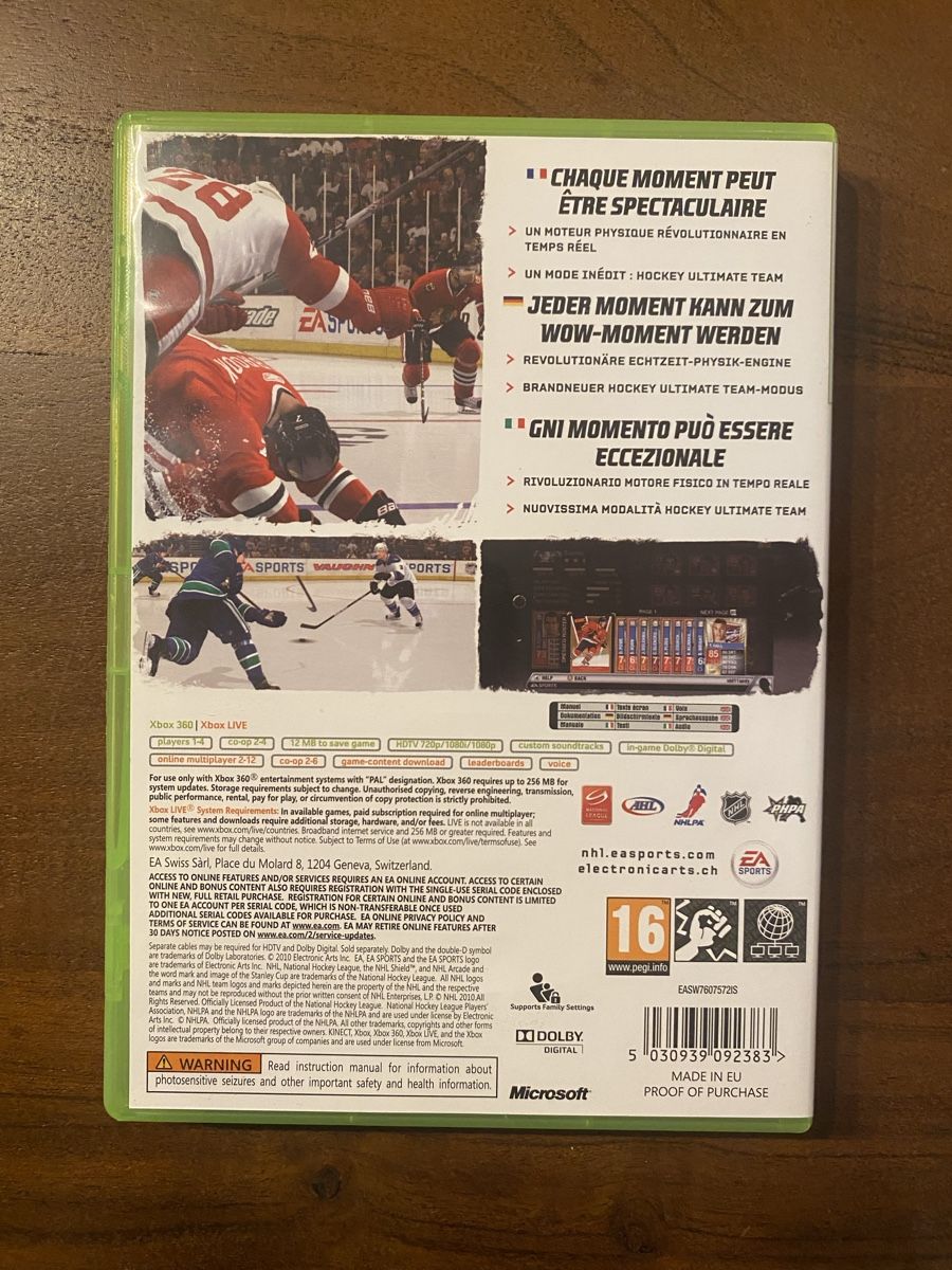 Microsoft Giochi: NHL 11 für Xbox 360 – Usato da Thunstetten venduto da Virus_33 2