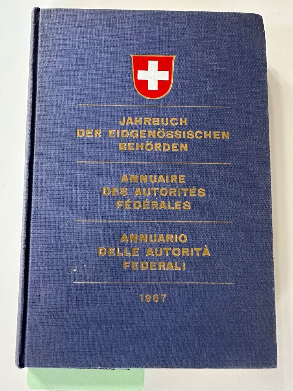 Libri: Jahrbuch der Eidgenössischen Behörden 1967 – Usato da Boswil venduto da pavo1