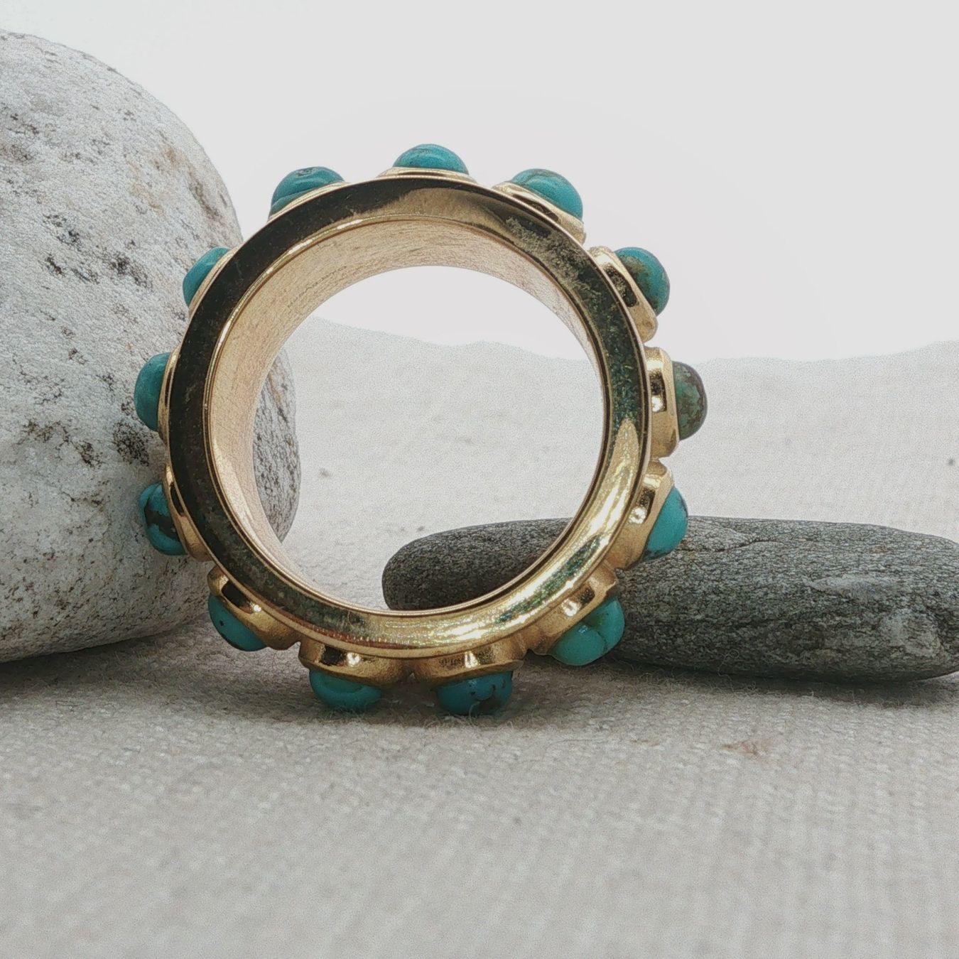 Olga Ribler Anelli: Türkise Statement Silber Ring 925 Grösse 58 – Nuovo (secondo la descrizione) da Luzern venduto da Schmuckoutlet 5