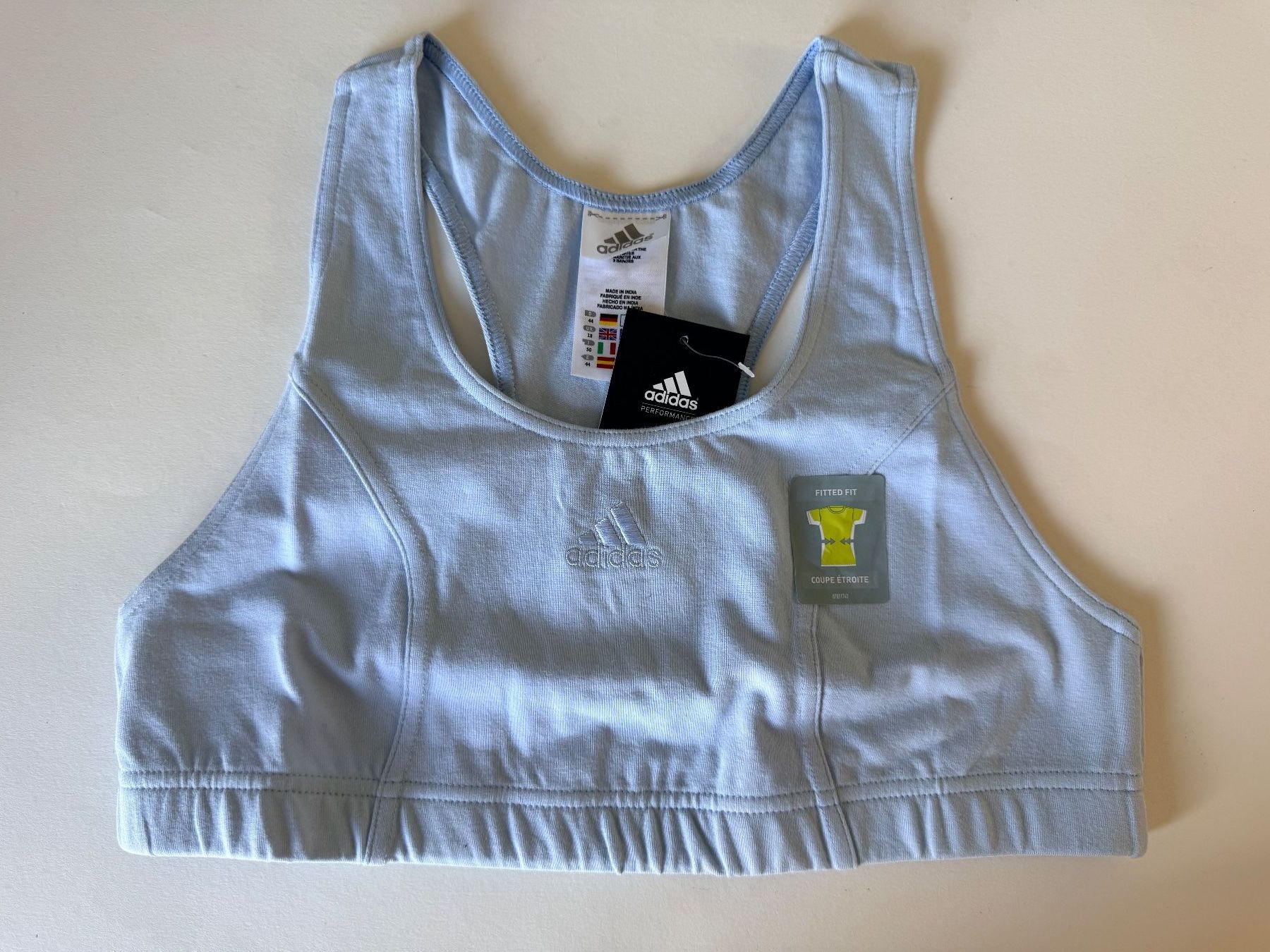 Adidas Top: ADIDAS, Sport-Top, Grösse 44, Farbe Hellblau – Nuovo e nell'imballaggio originale da Rudolfstetten venduto da gst_g7xl 4