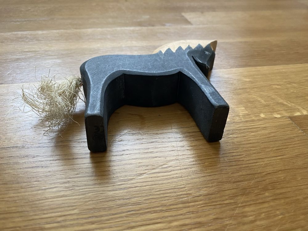 Ostheimer Holzfigur Panther Schwarz – Handgefertigt In Deutschland, Aus Ahornholz, Für Kinder Ab 3 Jahren