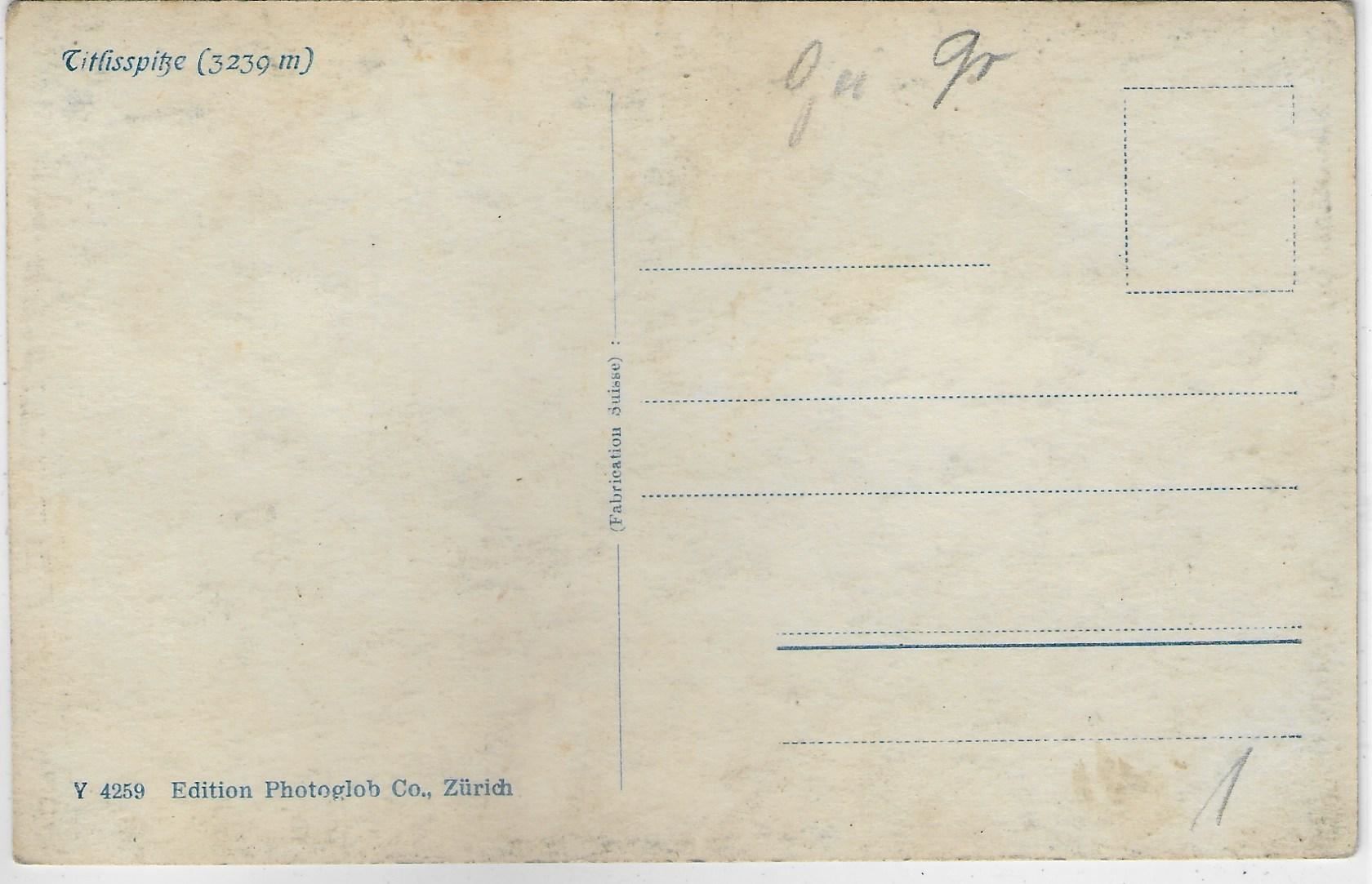 Cartoline postali: Titlisspitze mit Berggänger – Usato da Ettingen venduto da Kartenplanet 1