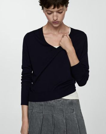 🤩MANGO STRICK PULLOVER SCHWARZ NEU & ARMANI P.