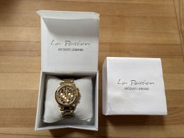 La Passion Jacques Lemans Ladies Watch, Gold, Leopard