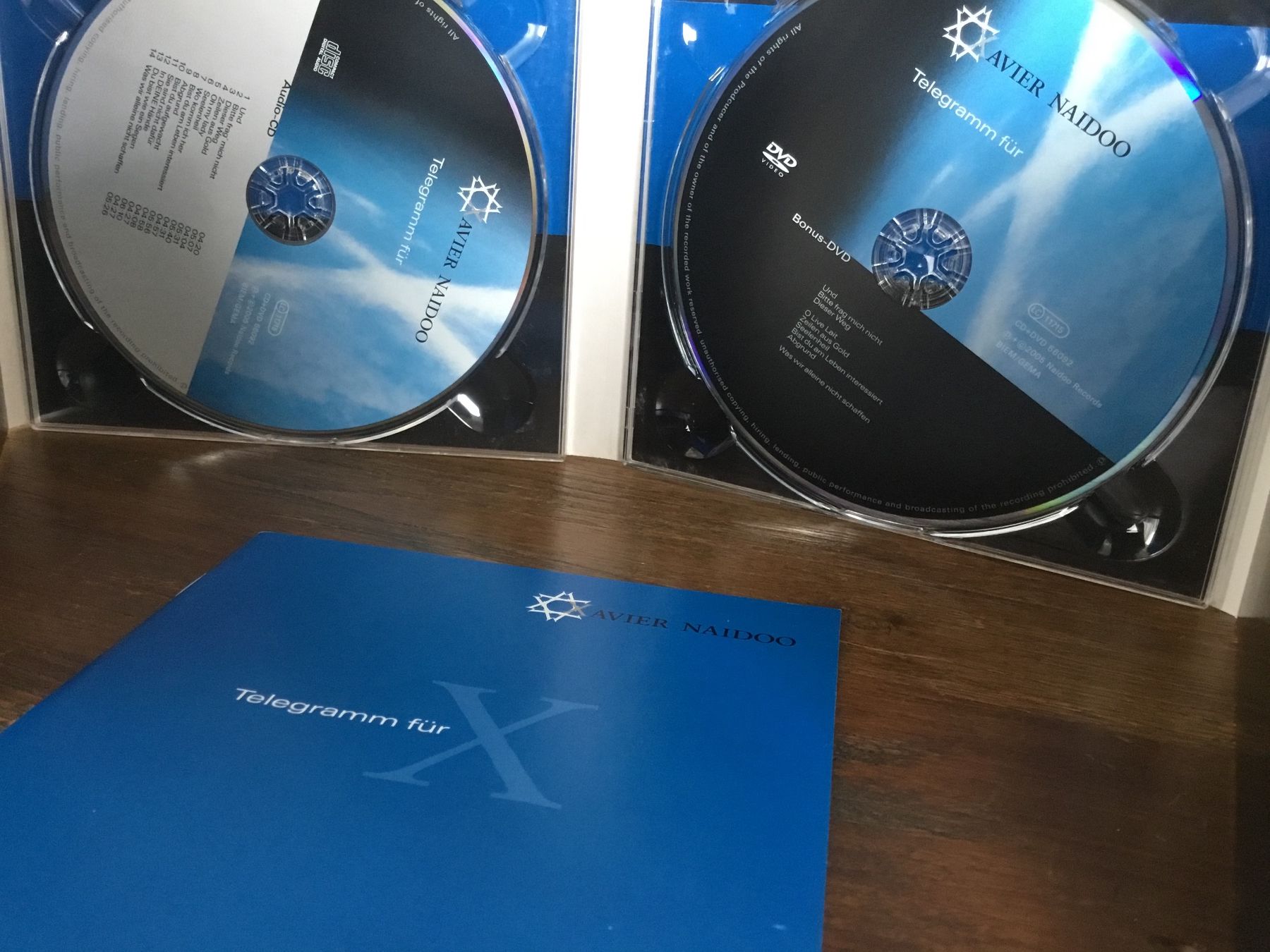 CDs: Xavier Naidoo Telegramm für X CD+DVD – Gebraucht aus Thierachern von sweden08 2