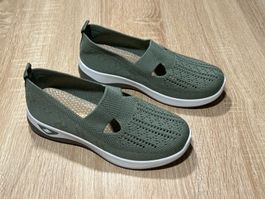 Schuhe, neu, olivgrün, Grösse 36 , bequem!