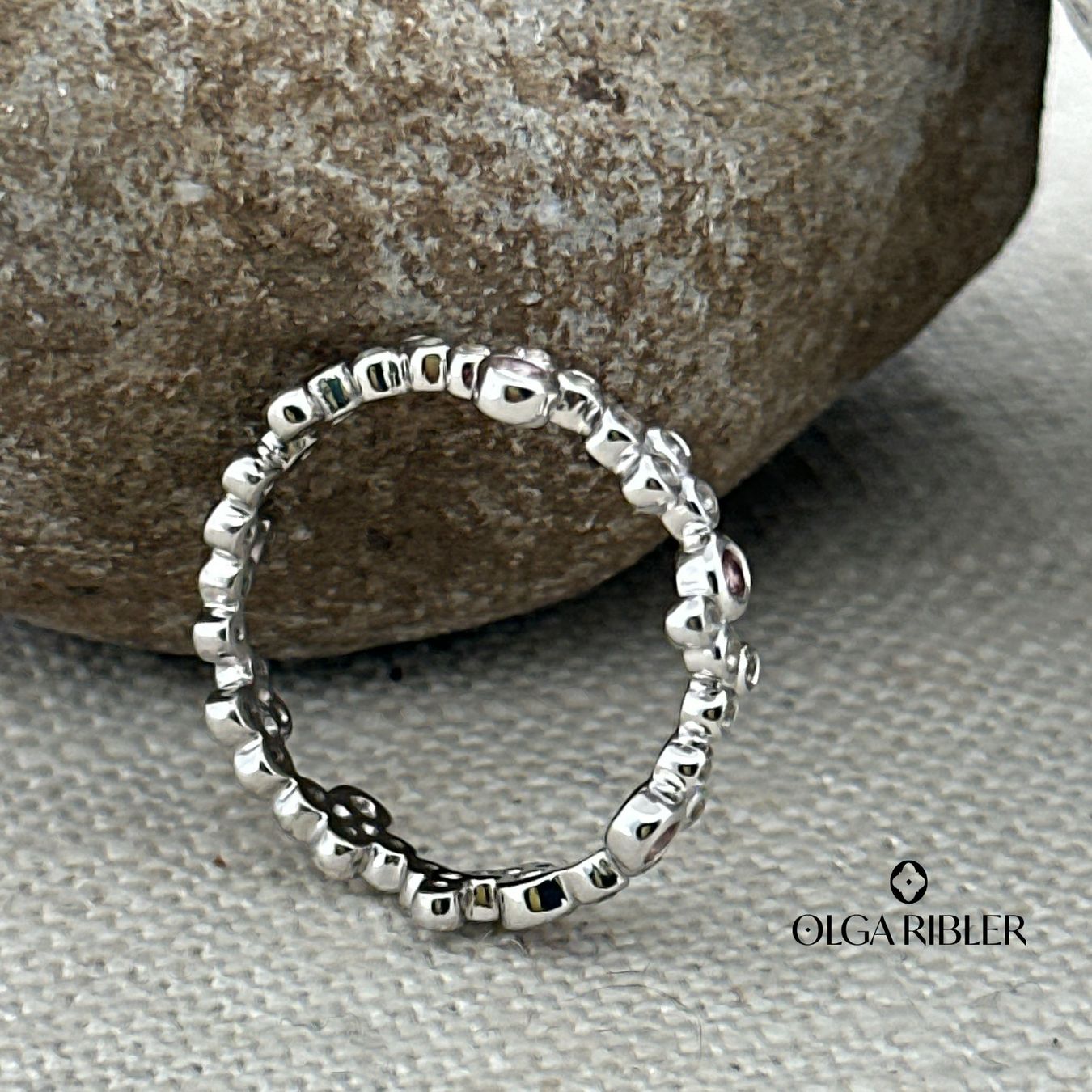 Olga Ribler Anelli: Memory Silber Ring 925 mit Topas und Turmalin Grösse 52 – Nuovo (secondo la descrizione) da Luzern venduto da Schmuckoutlet 3
