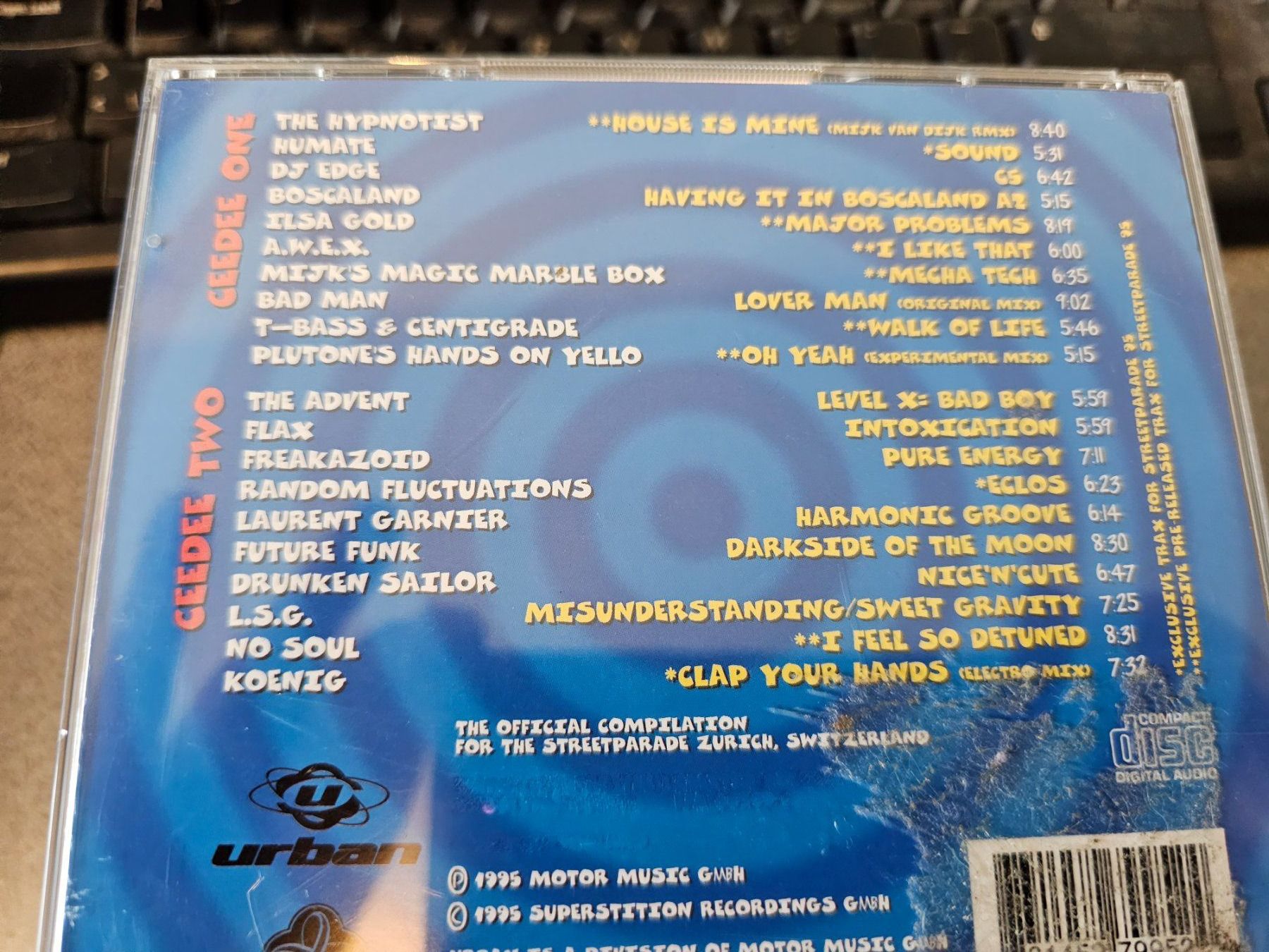 CDs: Streetparade 95/DJ/hits/trance/techno – Gebraucht aus Bremgarten AG von musiccollector 1
