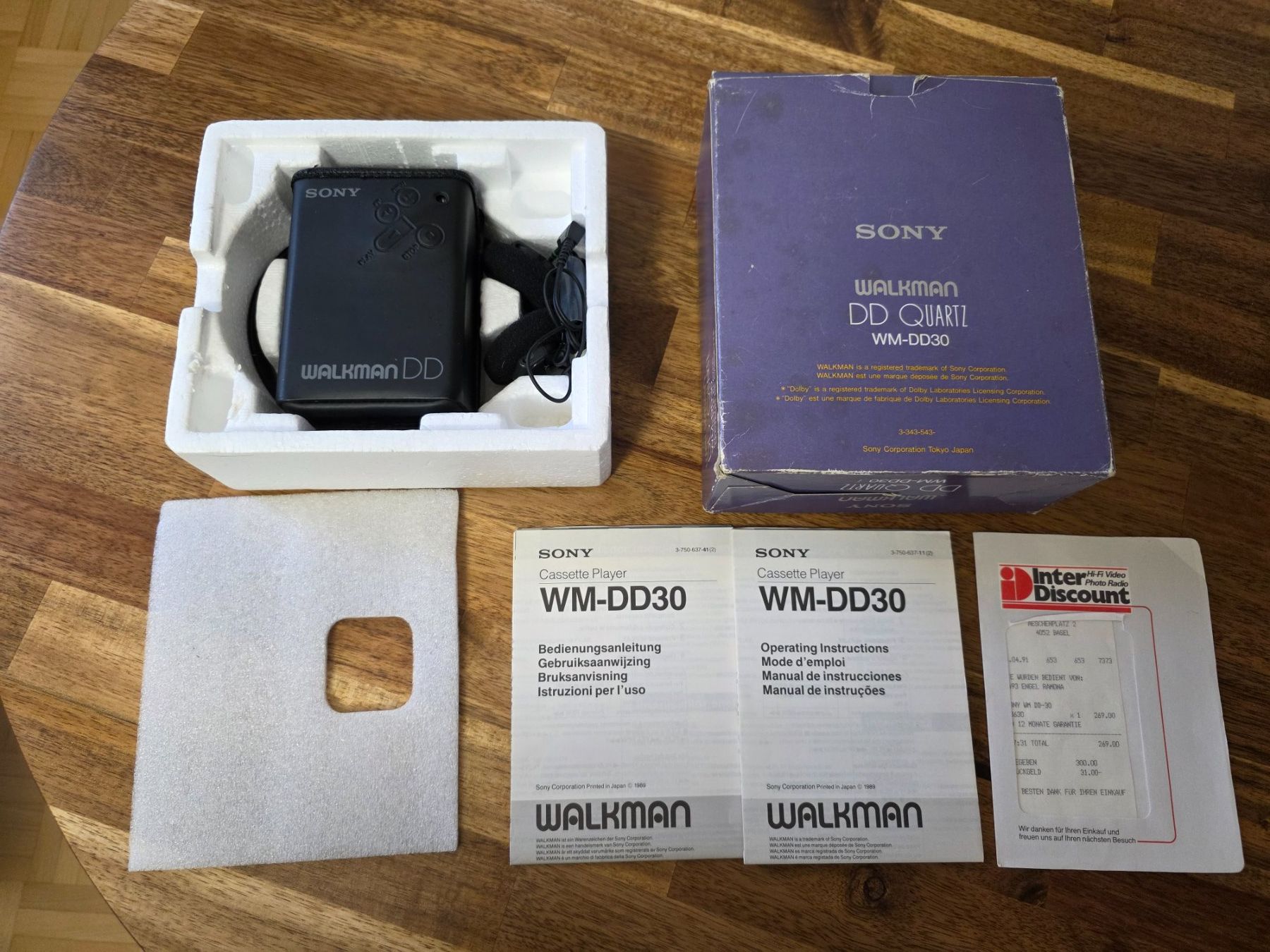 Sony Tragbarer Mediaplayer: Sony Walkman DD WM-DD30 Quartz - Full Set – Gebraucht aus Laufen von noosfer