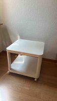 TINGBY Beistelltisch mit Rollen, weiss, 50x50 cm