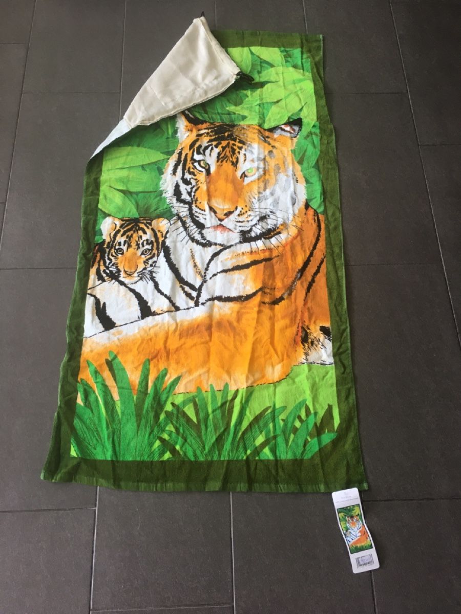 Teli da bagno: Tiger Strandtuch mit Rucksack, Neu – Nuovo (secondo la descrizione) da Biel/Bienne venduto da Bolagol9 1