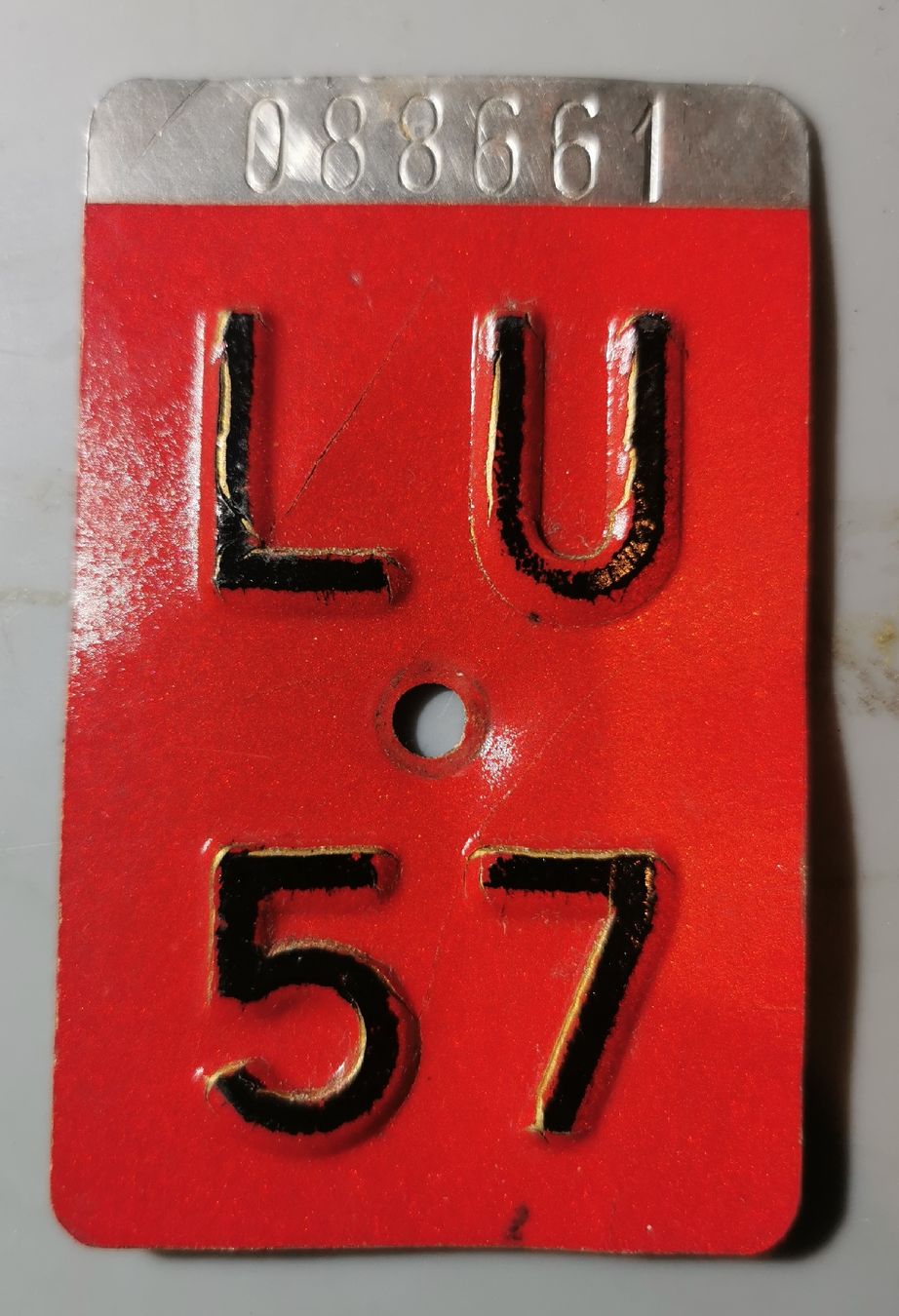 Insegne: Velonummer LU 57 – Usato da Dornach venduto da Ihsan2