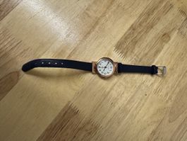 Damenuhr CIVO Gold mit Lederarmband