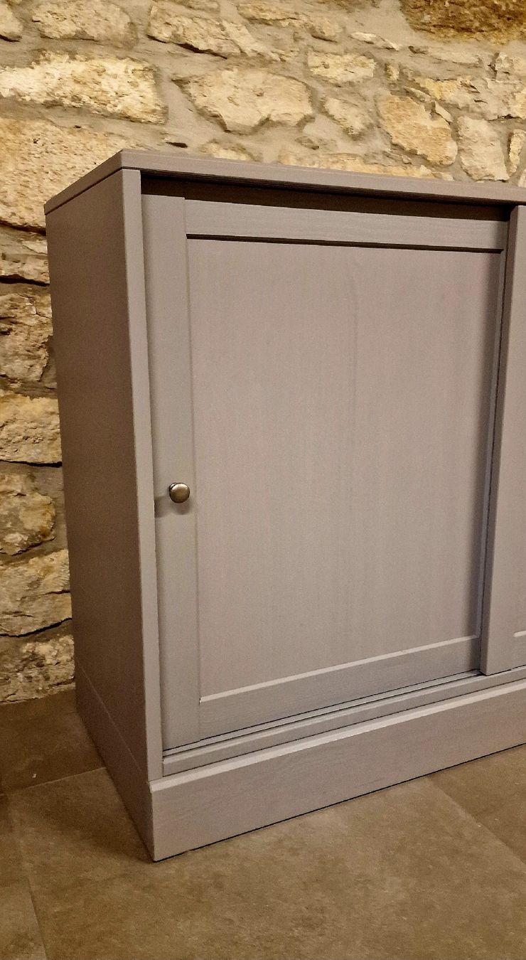 Ikea Commodes: Ikea Havsta Sideboard, Grau. Top Zustand. – Neuf (Voir description) à Grellingen par syl_t5wm 1
