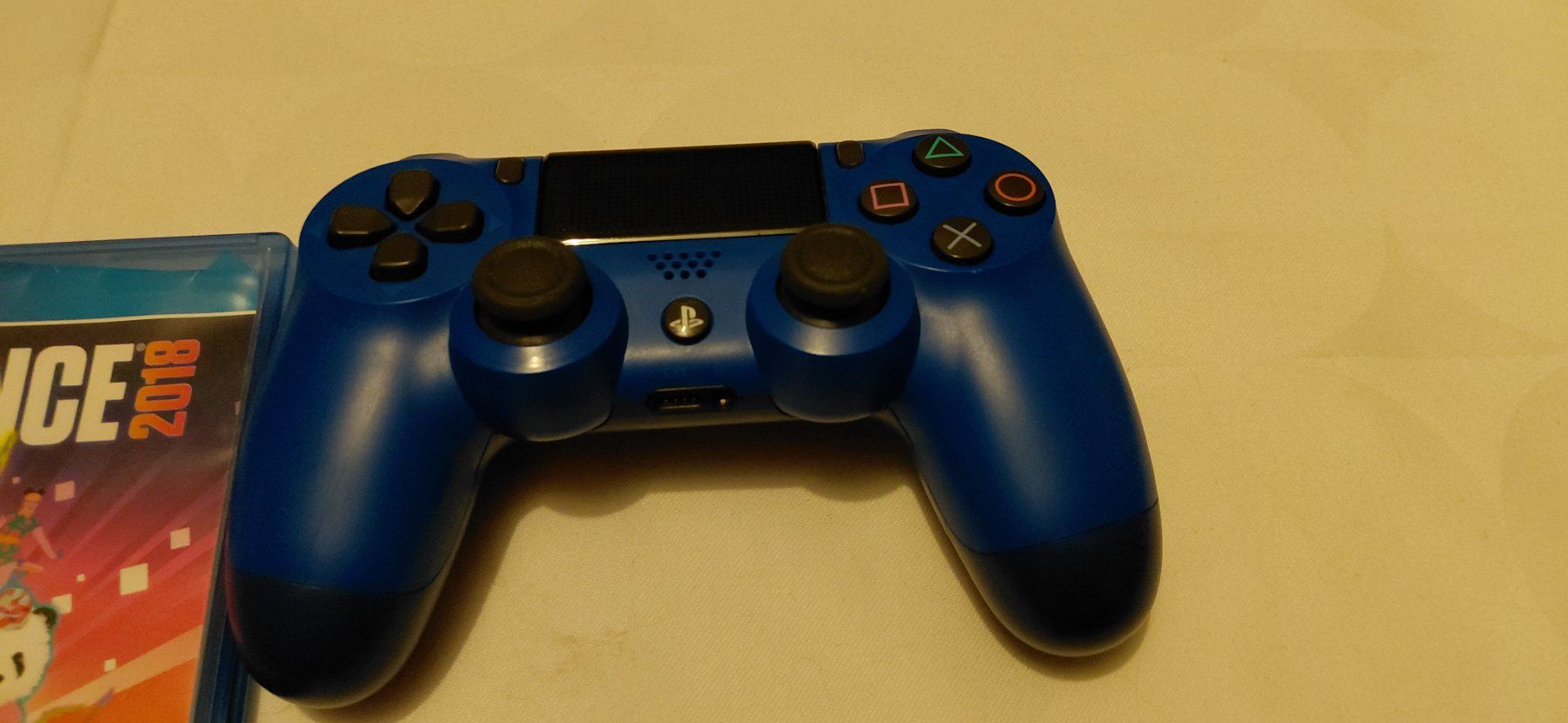Sony Controller: Blauer Originaler Controller + Just Dance 2018 PS4 – Gebraucht aus Gretzenbach von Uli1980 1