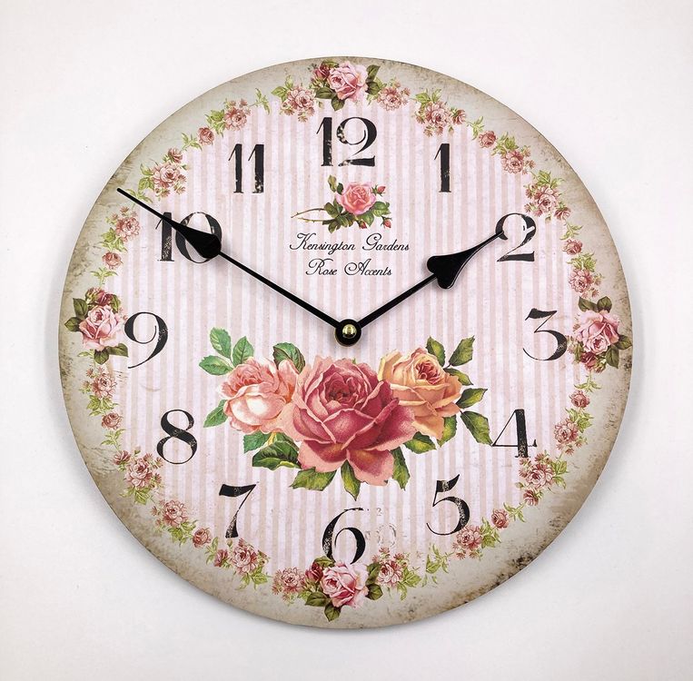 Shabby Chic Wanduhr - Zauberhaft Uhr Für Die Wohnung