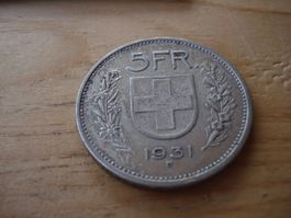 (D2) 5 Franken 1931