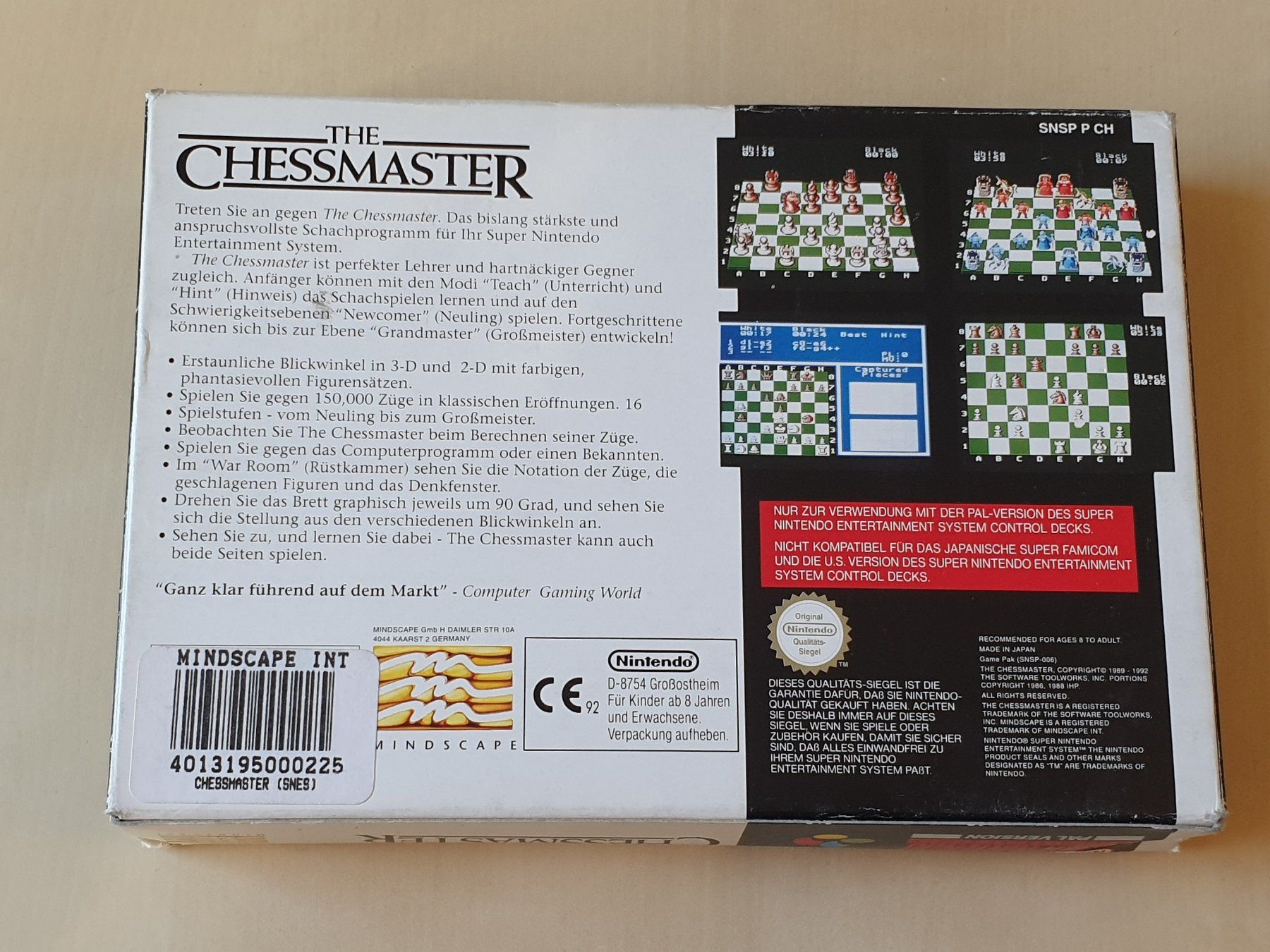 Nintendo Giochi: The Chessmaster – Usato da Stansstad venduto da collectorsshop 1