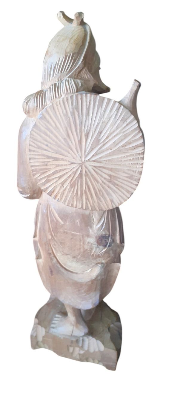 Sculture & Statue: Antike Holzfigur chinesischer Wanderer – Usato da Mörschwil venduto da antiksalon 9