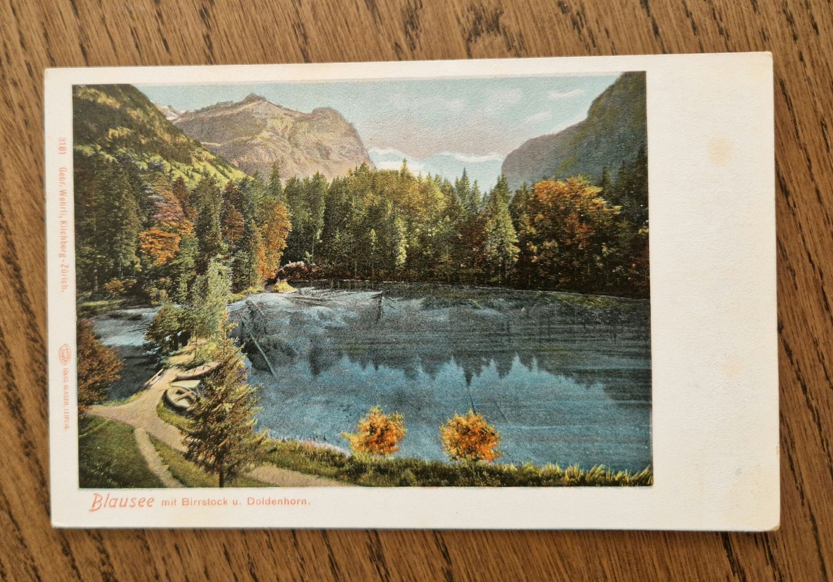 Cartoline postali: Blausee mit Birrstock – Usato da Ebikon venduto da Donar50