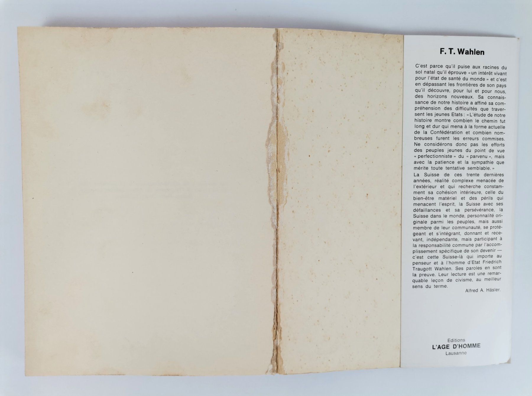 Libri: BUCH L`Ambassade permanente – Usato da Schaffhausen venduto da Restwert_SH 6